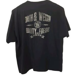 Smith & Wesson Adult Mens 3XL Blue Quality Firearms Short Sleeve T Shirt